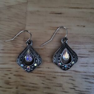 Elegant Silver Teardrop Earrings